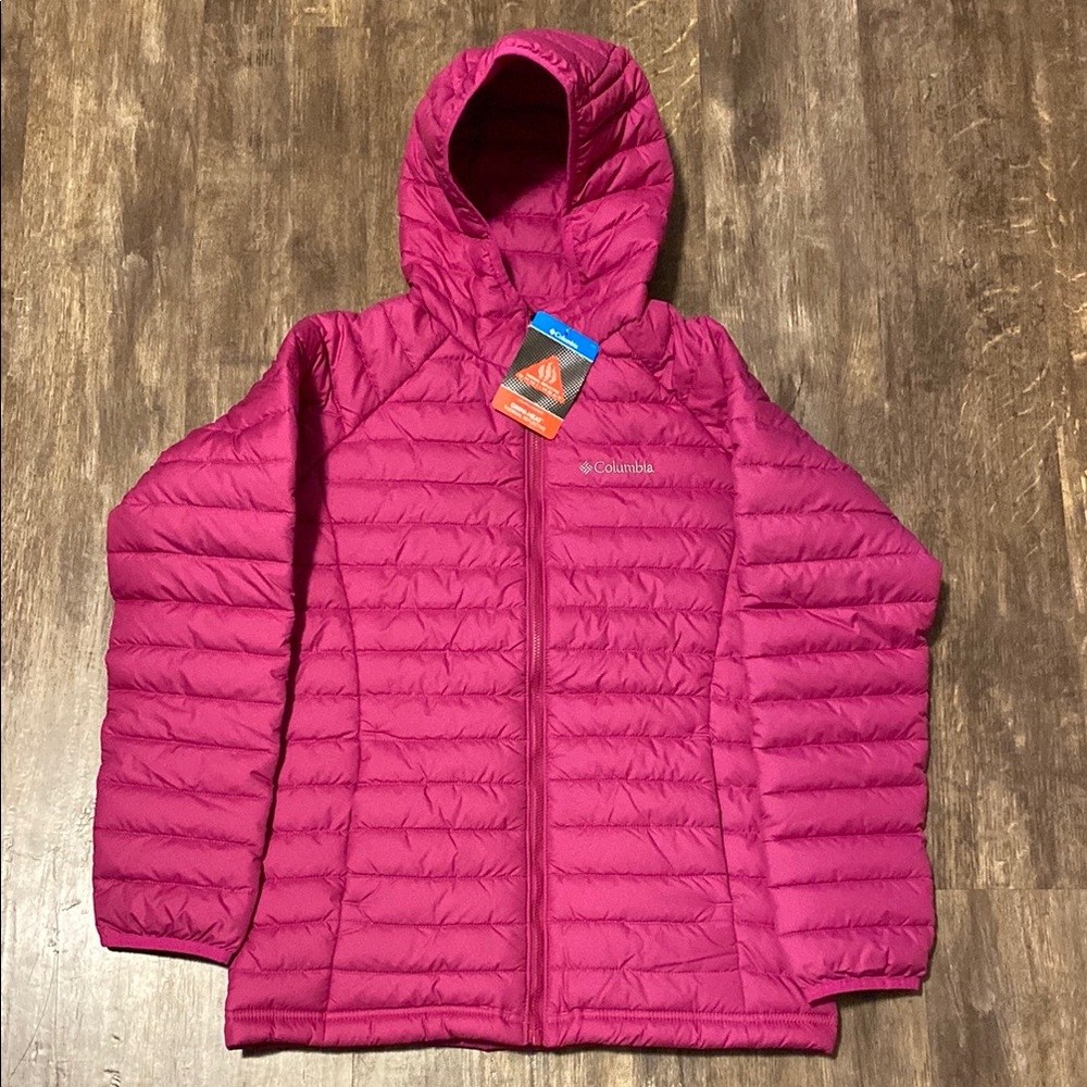 Columbia Powder Lite Girls Hooded Coat 💗